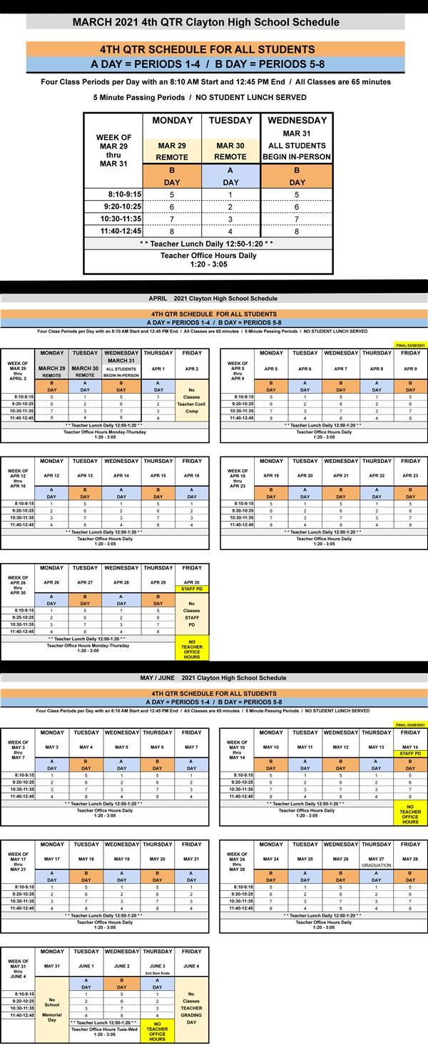 CHS A/B Schedule